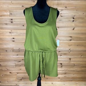 NWT Daily Ritual Women's Supersoft Relax-Fit Sleeveless Scoopneck Jumpsuit Sz 1